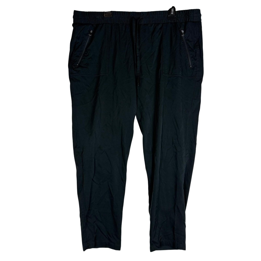 Magellan Outdoors Pants Womens 1X Black Jogger Lost Pines Water Repellent Hiking